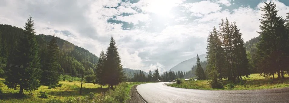 Mountain road Stock Photos