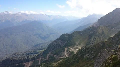 Mountain road Foto stock