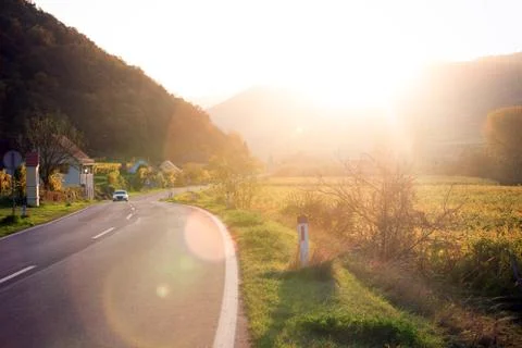 The Mountain road Stock Photos