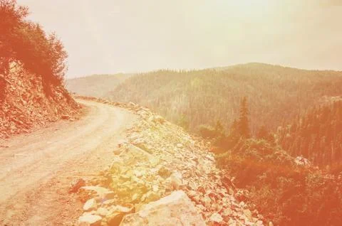 Mountain road Stock Photos