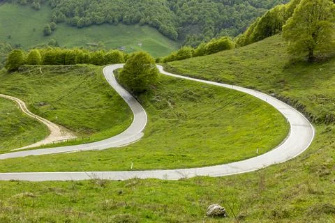 A mountain road Foto stock
