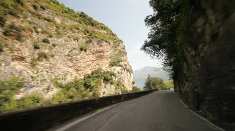 Mountain Road POV Video stock 24579442