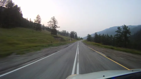 Mountain road in Russian Altai timelapse 库存影片 1029388