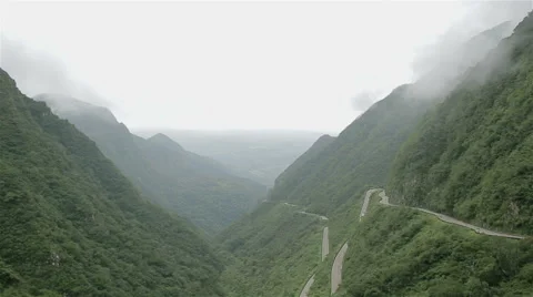 Mountain Road of the Serra do Rio do Rastro Stock Footage 51749551