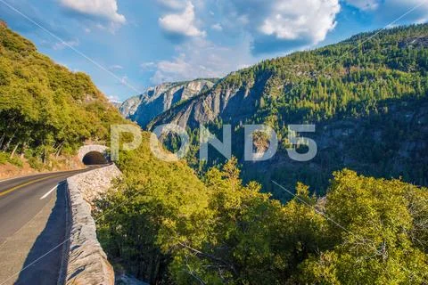 Mountain Road Sierra Nevada Stock Photos