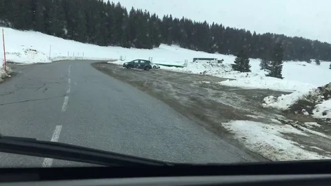 Mountain Road time-lapse Stock Footage 73418592