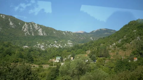 Mountain Road Trip View Video stock 293258037