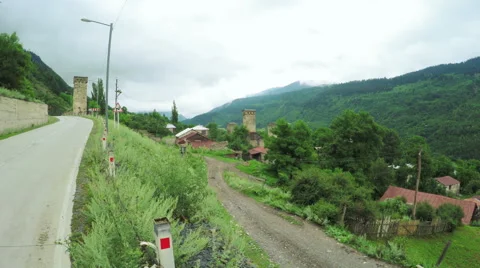 Mountain road turn 스톡 동영상 62384431