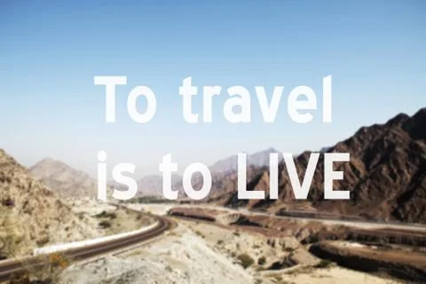 Mountain road in UAE Stock Photos