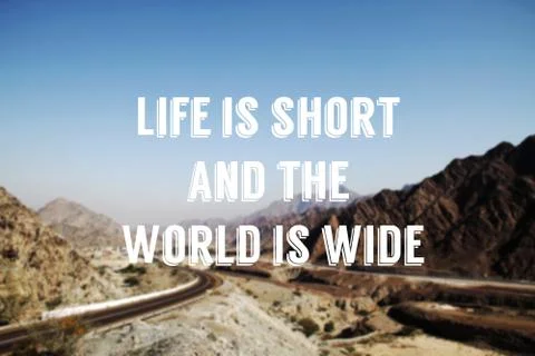 Mountain road in UAE Stock Photos