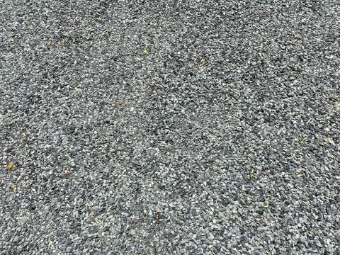 Mountain road using pebbles 스톡 사진