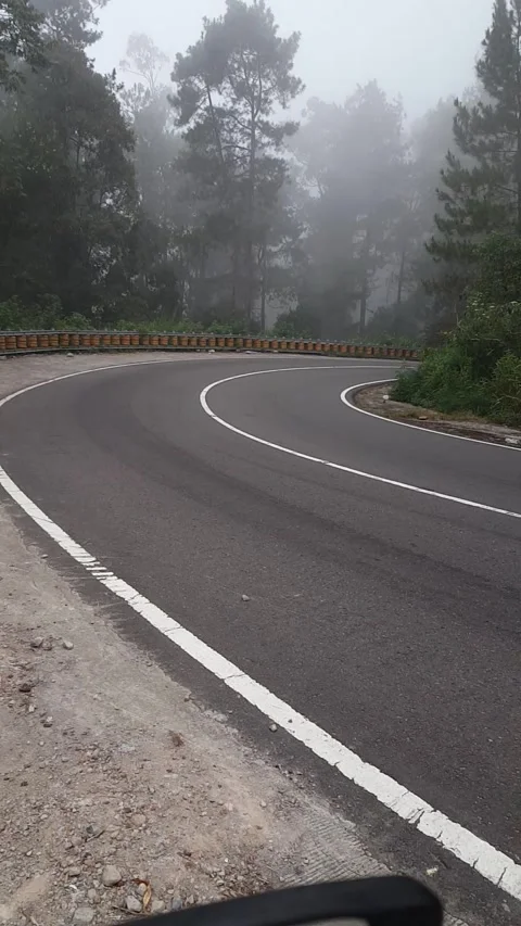 Mountain road view Stock Footage 244049827