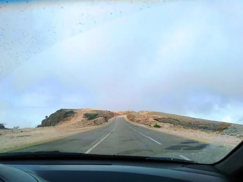 Mountain Road view Stock Photos