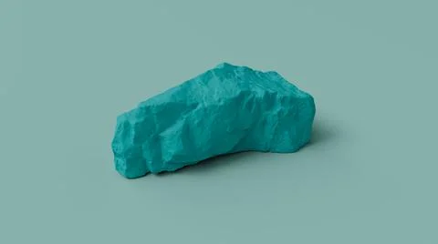 Mountain Rock 3d render illustration with background Stock Illustration