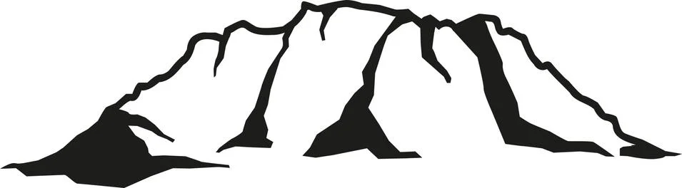 Mountain rock Stock Illustration