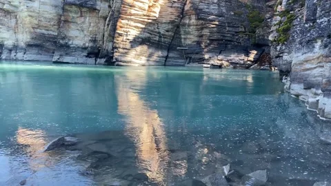 Mountain Rocks On A Lake Stock Footage 253162398