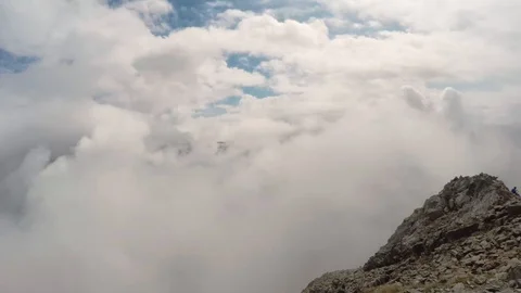 Mountain Rolling Clouds Timelapse Stock Footage 103097624