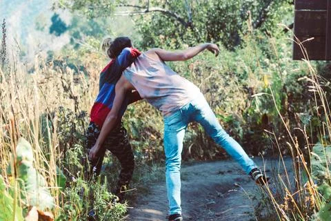 Mountain romance Stock Photos