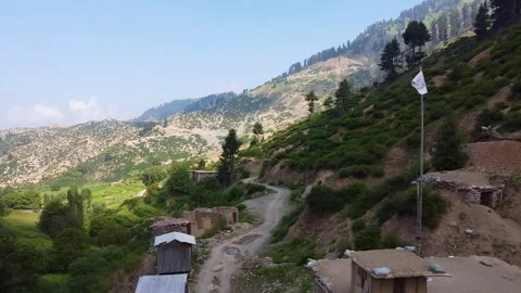 Mountain Route to the Border Stock Footage 274869387