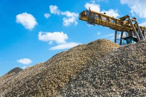 Mountain of rubble. Stock Photos