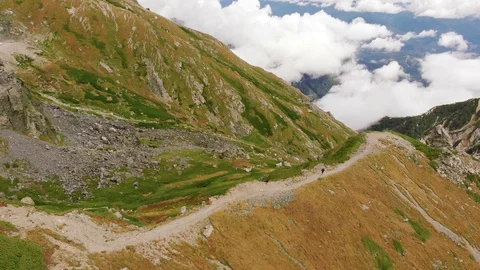 Mountain Runner Stock Footage 97815944