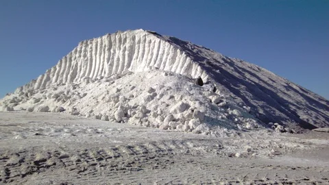 Mountain of salt 库存影片 94847854