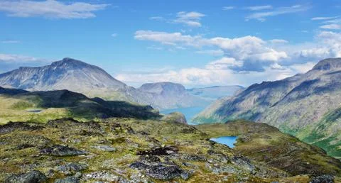 Mountain scene Stock Photos