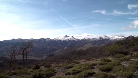 Mountain scenery left to right pan Stock-Footage 80424142