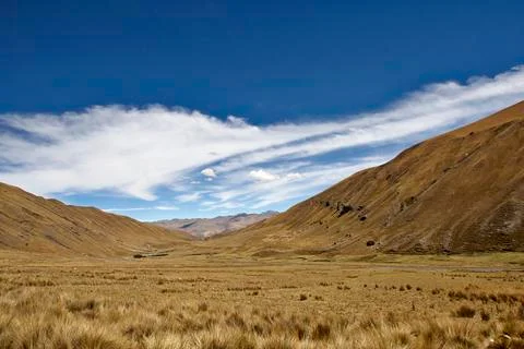 Mountain scenery in Peru Stock Photos