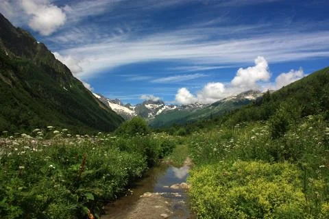 Mountain scenery Stock Photos