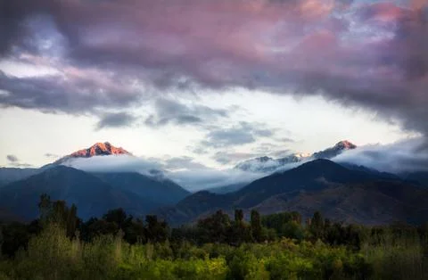 Mountain scenery Stock Photos