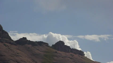 Mountain scenic -clouds timelase Stock Footage 33842038