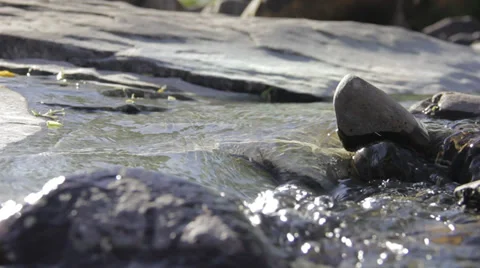 Mountain scenic- river flowing Stock Footage 33722654