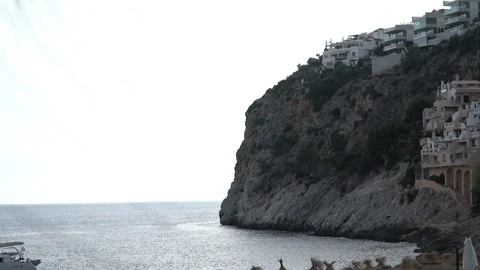 Mountain by the sea Stock Footage 127869016