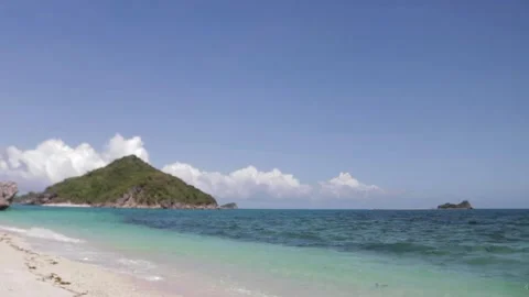 Mountain in the sea Timelapse Video stock 138937939