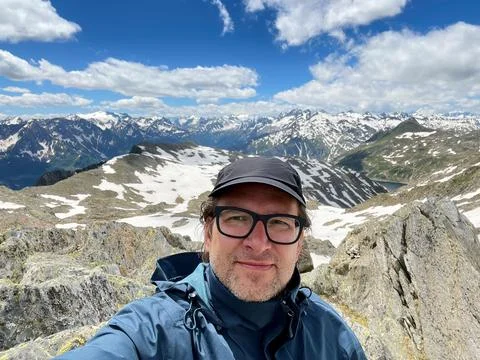 Mountain Selfie Stock Photos