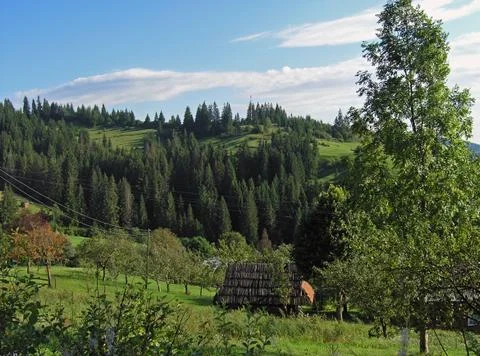 Mountain settlement Stock Photos