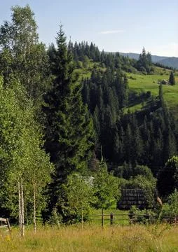 Mountain settlement Stock Photos