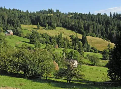 Mountain settlement Stock Photos