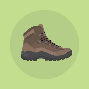 Mountain shoes boot isolated icon style Stock Illustration
