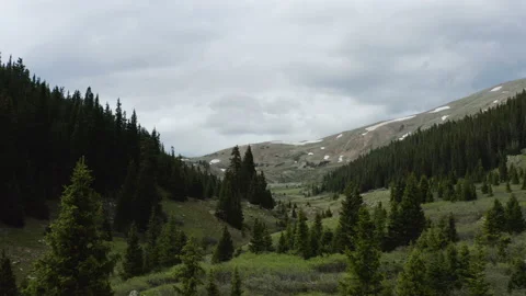 Mountain Shot with a stream Shot in 4K Stock Footage 210259926