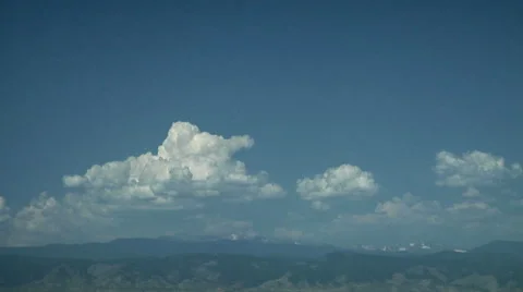 Mountain Showers Stock Footage 54743585