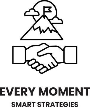A mountain is shown with a flag on top 스톡 일러스트