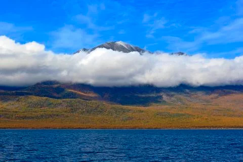 The mountain, shrouded in cloud Stock Photos