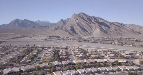 Mountain Side Community Stock Footage 121981370