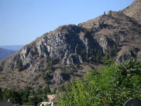 Mountain side rocks Stock Photos
