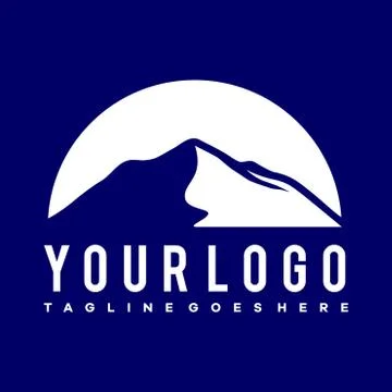 Mountain Silhouette Logo Vector Stock Illustration