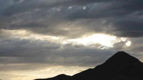 Mountain Silhouette Stock Photos