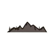 Mountains vector.Mountain range silhouette isolated vector illustration ~  Clip Art #197048627