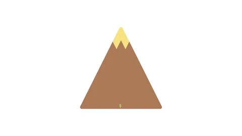 A mountain with a single tree growing from its rocky surface, showcasing na.. Stock Footage 333607202